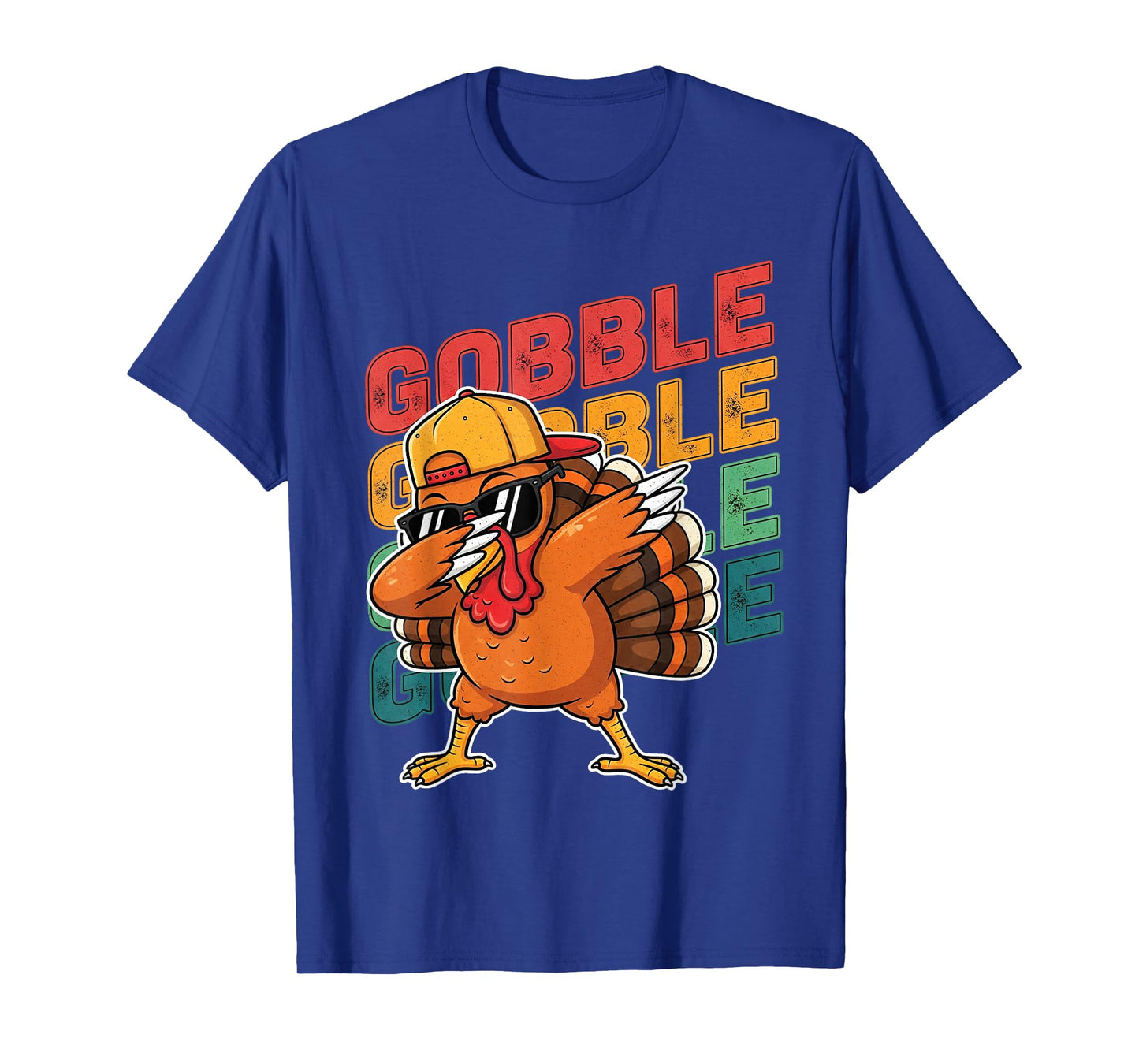 Thanksgiving Turkey Dabbing Gobble Funny Boys Kids T-Shirt
