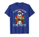 I Do It for The Hos Christmas African American Santa Black T-Shirt