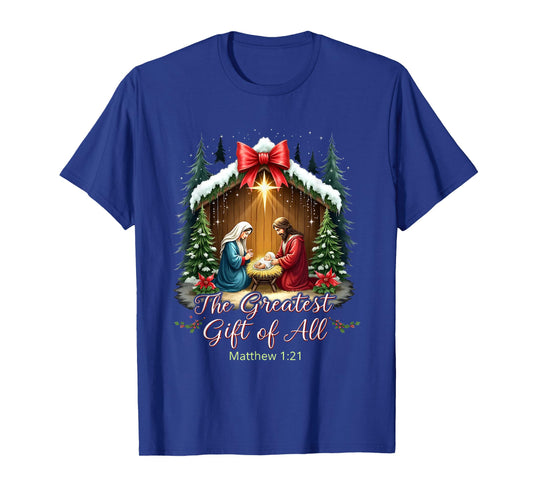 Faith Christmas Coquette Religious T-Shirt