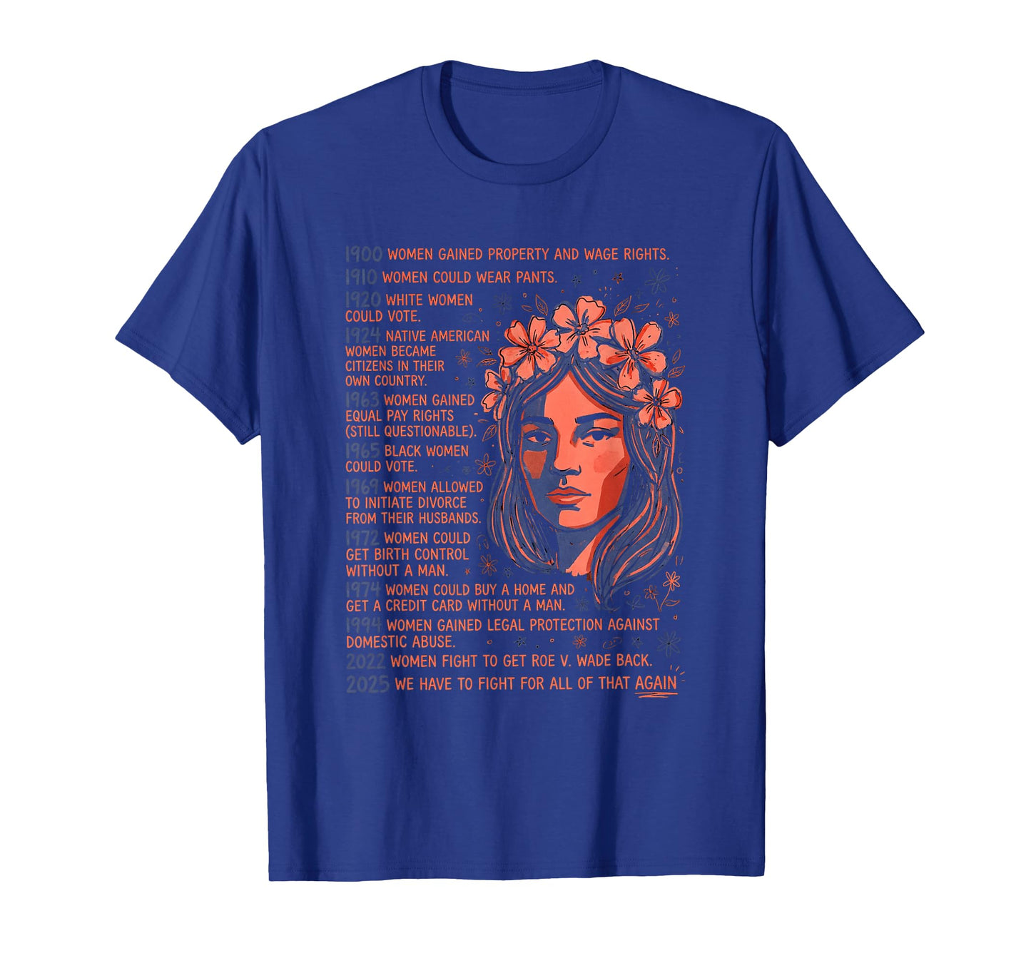 Timeline Feminist Protest Activism T-Shirt