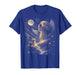 Goldendoodle Howling to The Moon Vintage Mystical Dog Art T-Shirt