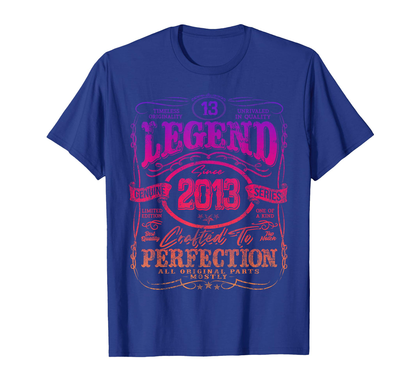 Vintage 2013 Limited Edition Shirt 13 Year Old 13th Birthday T-Shirt