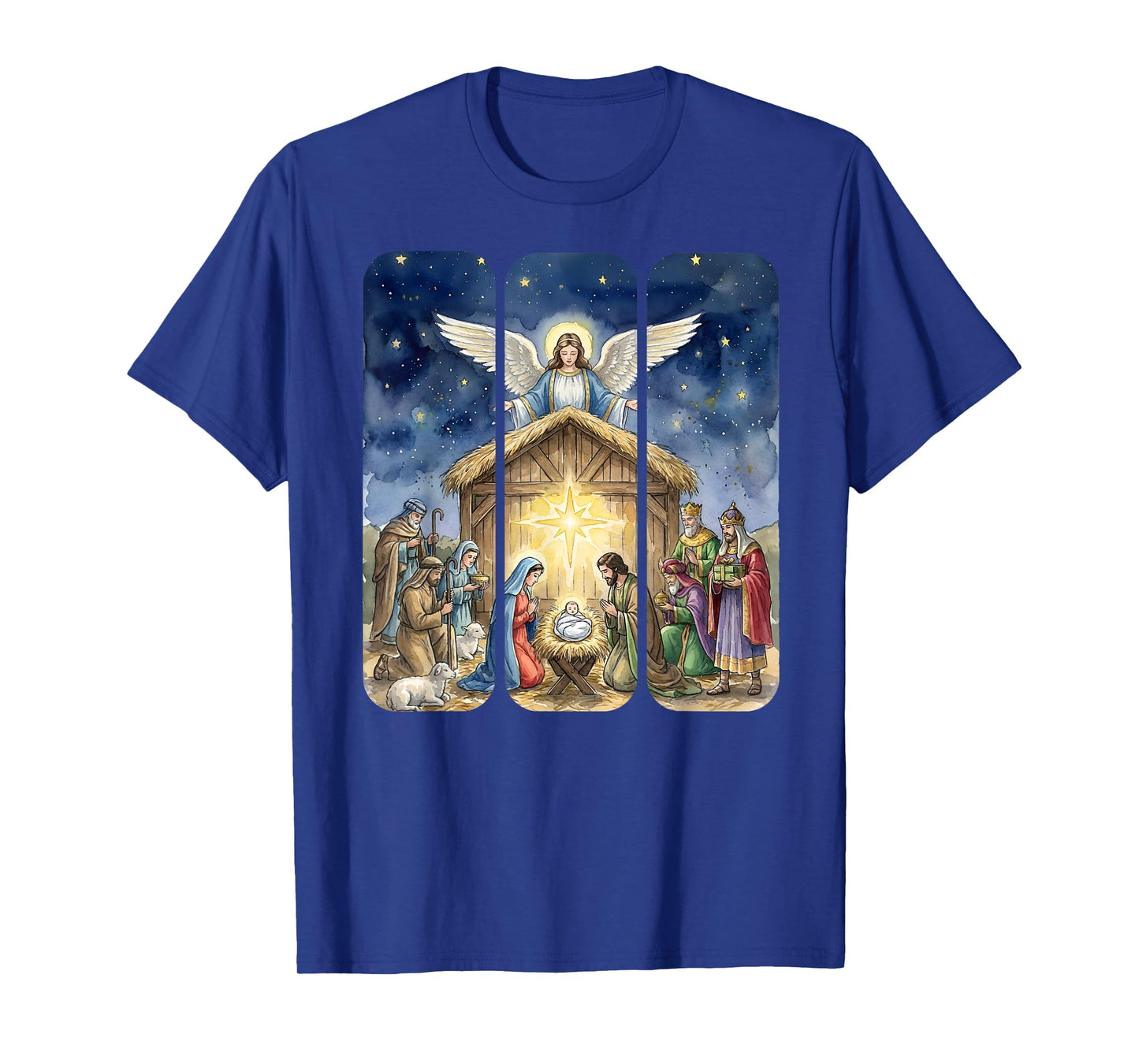 Christian Christmas Nativity Jesus in The Manger Holida T-Shirt