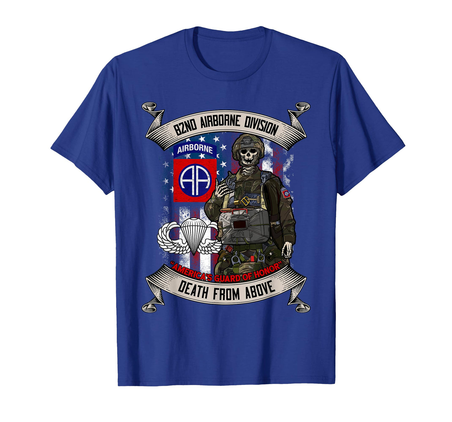 82nd Airborne Division Paratrooper Fort Bragg Jump Wings T-Shirt