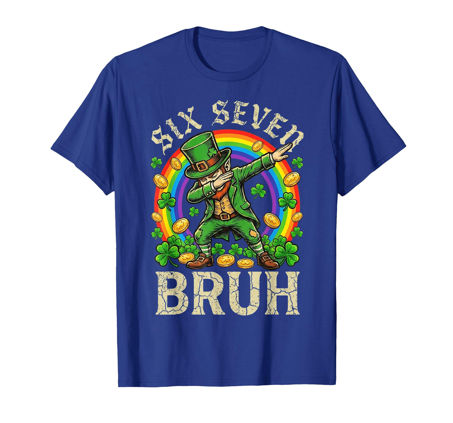 Six Seven Bruh St Patricks Day Boys Kids 67 Meme Funny 6-7 T-Shirt