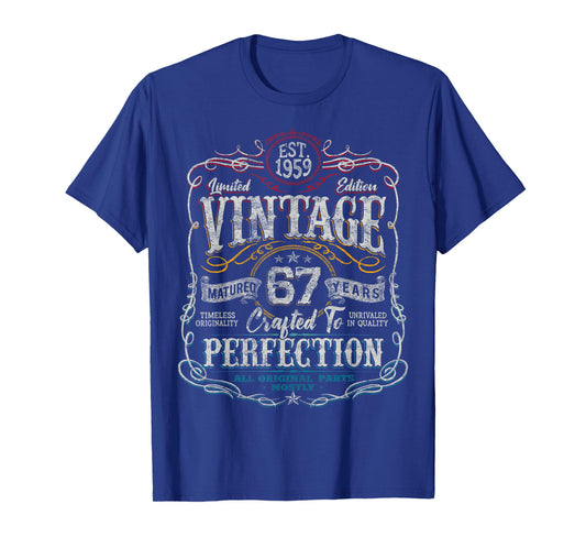 Vintage 1959 Limited Edition Shirt 67 Year Old 67th Birthday T-Shirt