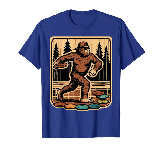 Sasquatch Disc Golfer Funny Disc Golf T-Shirt
