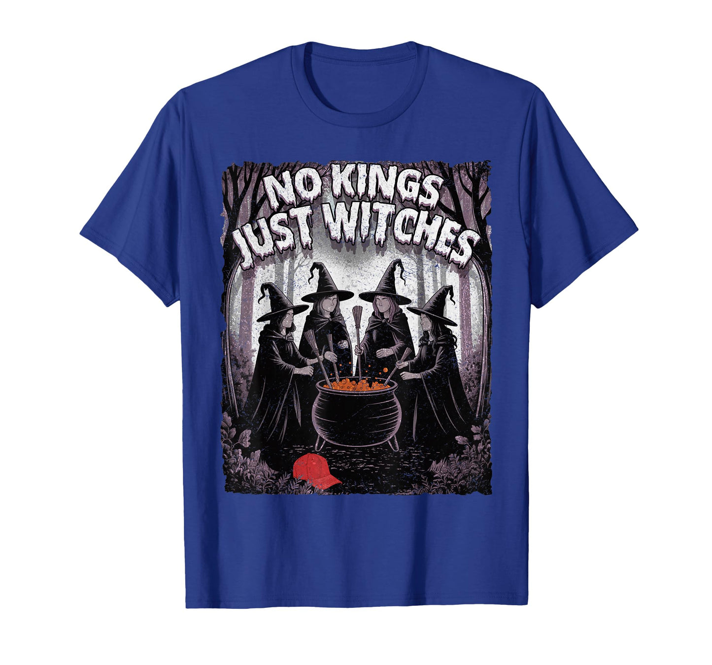 No Kings Just Witches Funny Witchcore Halloween Art T-Shirt