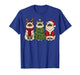 Retro Christmas Ragdoll Cat Santa Reindeer T-Shirt