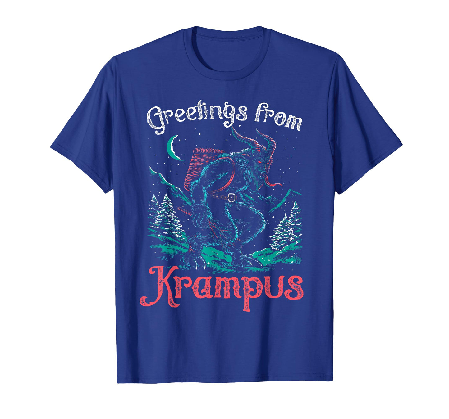 Christmas Greetings from Gruss Vom Krampus Festive Horror T-Shirt