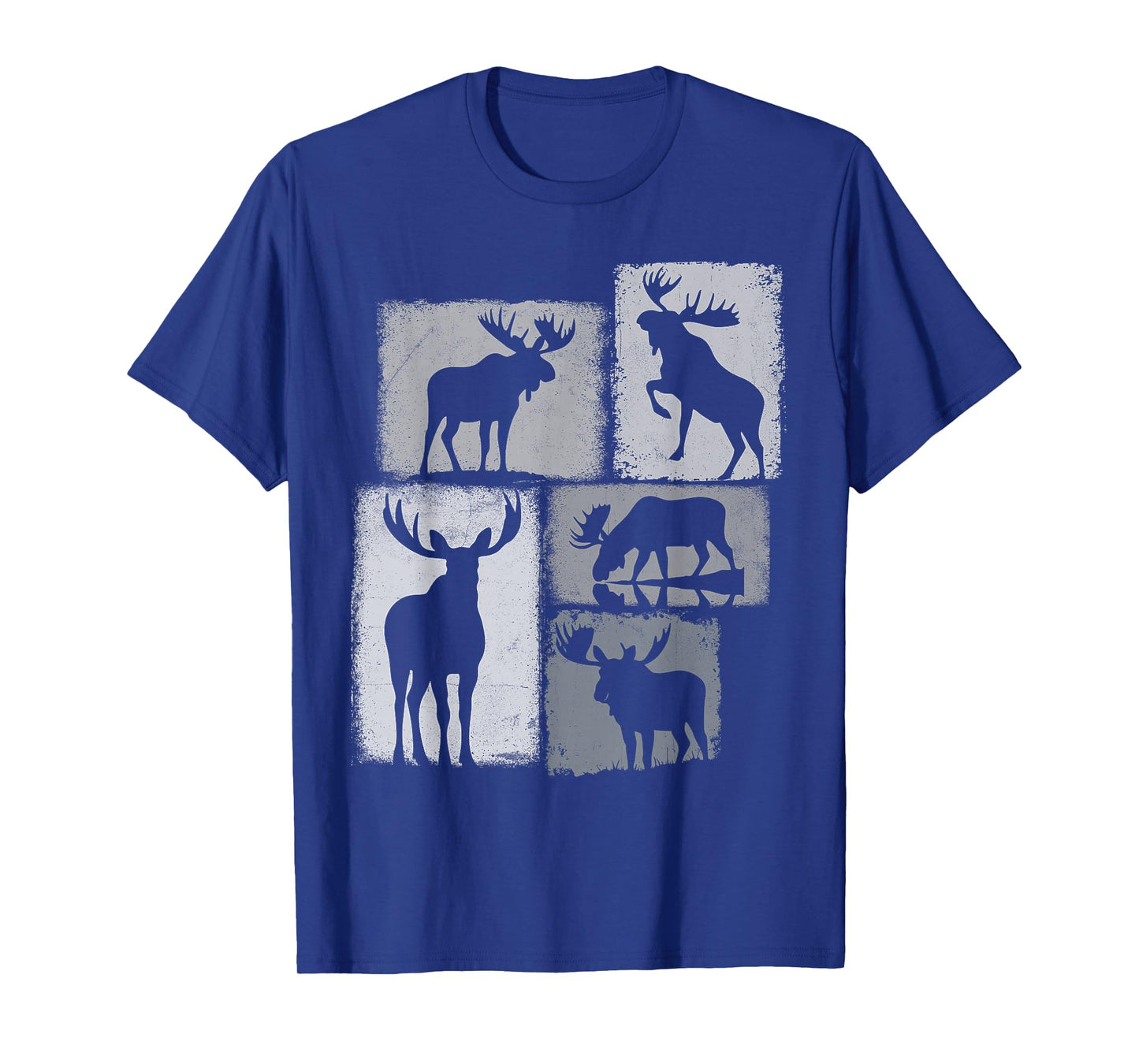 Moose Vintage Collage Wildlife Lover T-Shirt