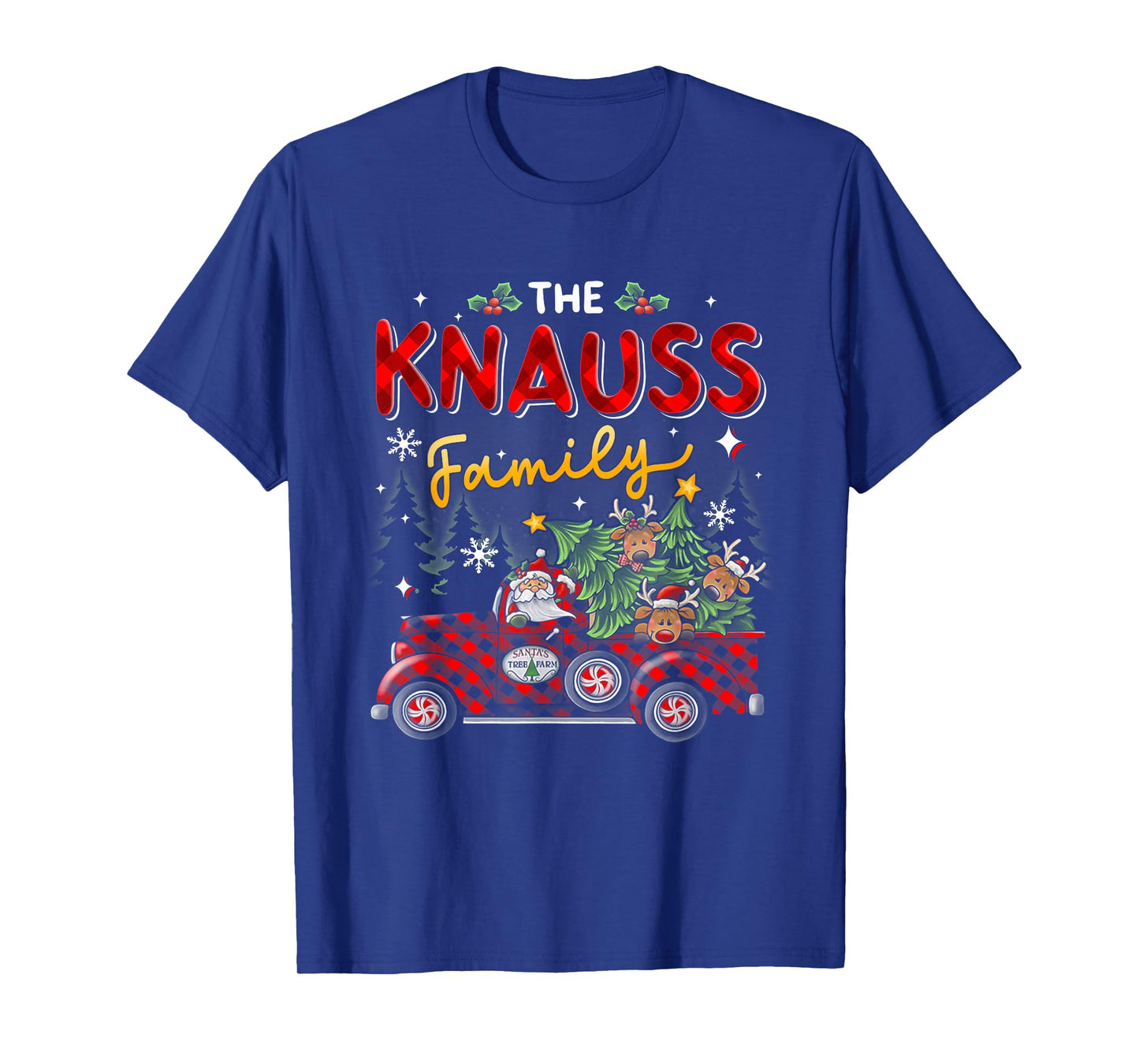 The Knauss Family Christmas Matching Pajamas Group Gift T-Shirt