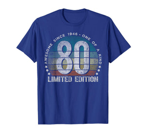80 Year Old Gifts Vintage 1946 Limited Edition 80th Birthday T-Shirt