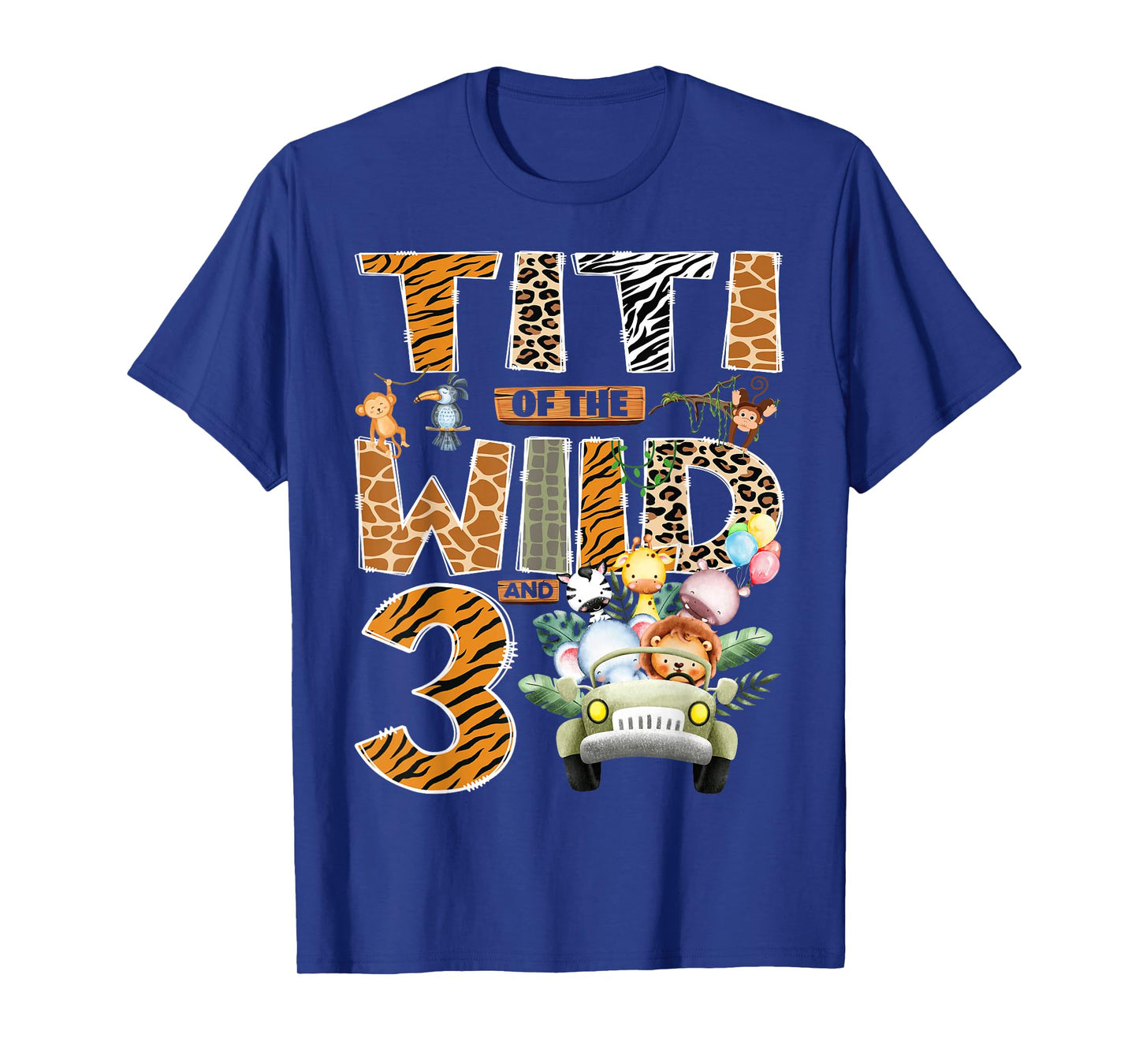 Titi of The Wild Three 3rd Birthday Boy Safari Jungle T-Shirt