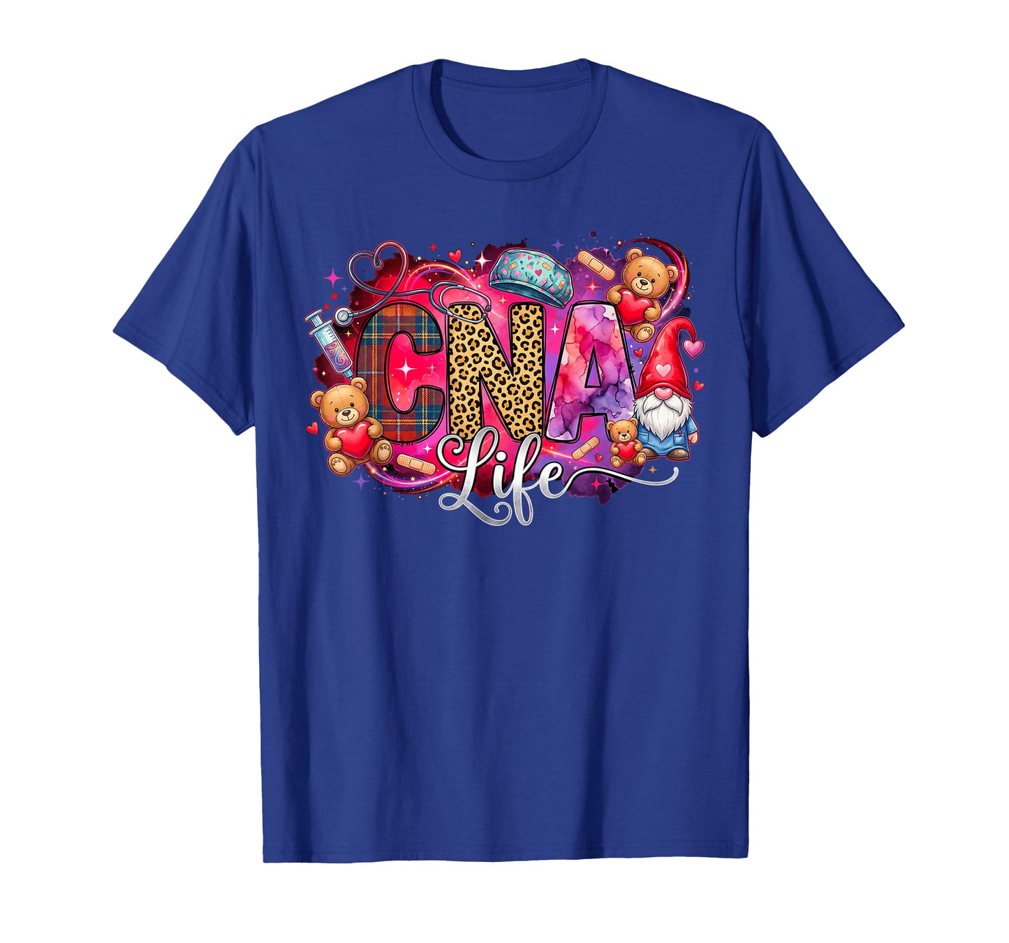 Hearts Certified Nursing Assistant Nurse CNA Valentines T-Shirt