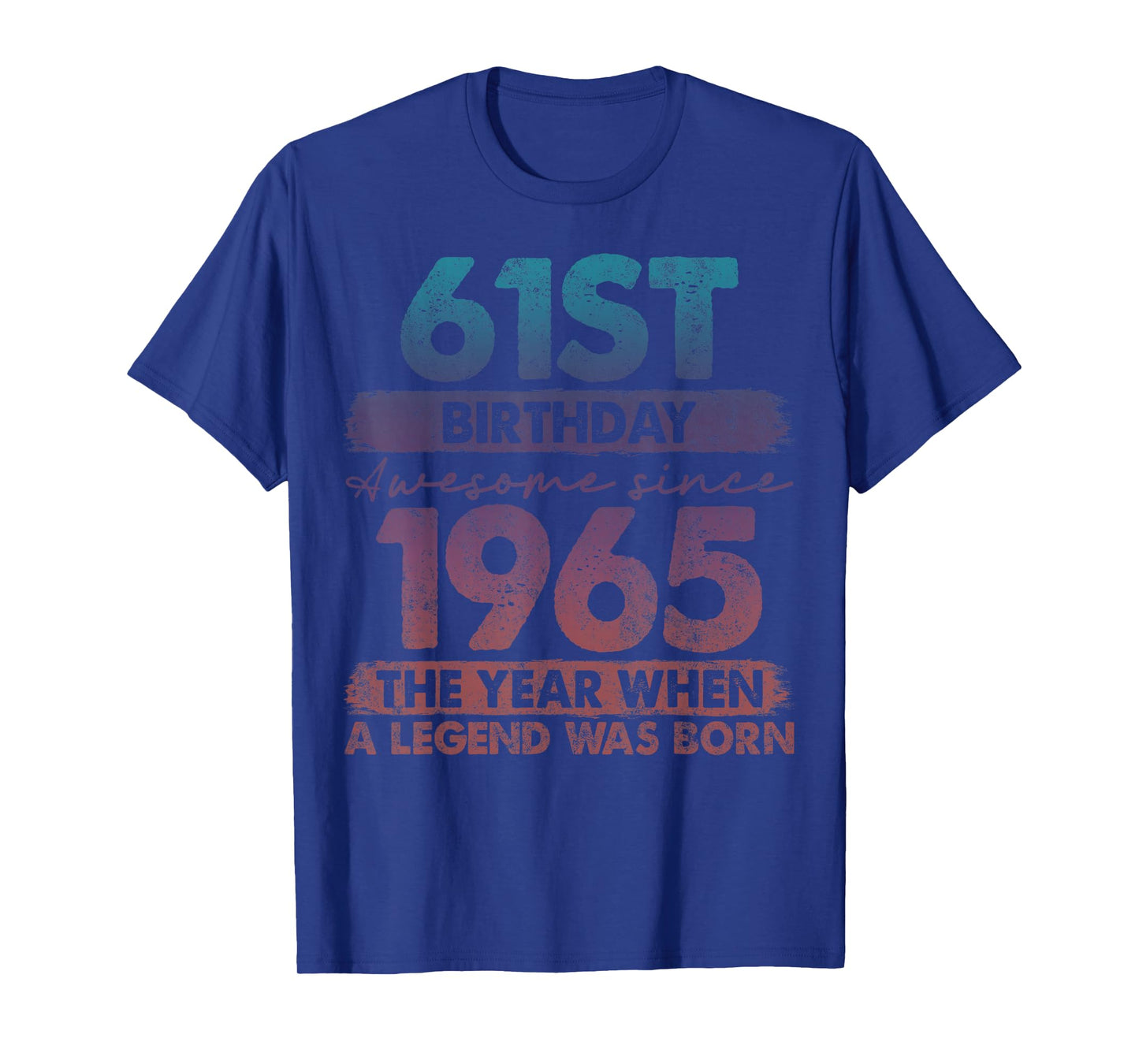 61 Year Old Gifts Vintage 1965 Limited Edition 61st Birthday T-Shirt