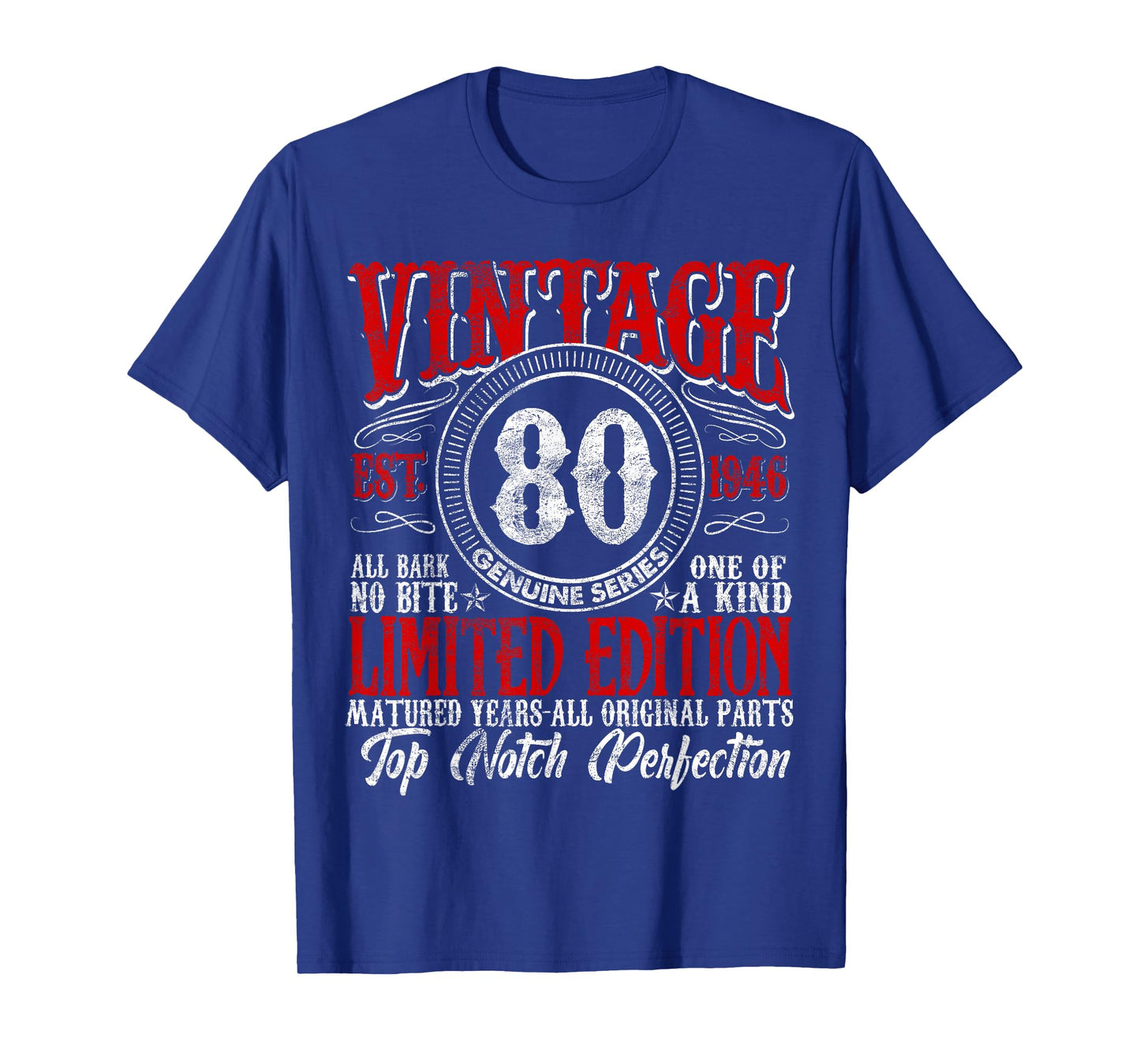 80 Year Old Gifts Vintage 1946 Limited Edition 80th Birthday T-Shirt