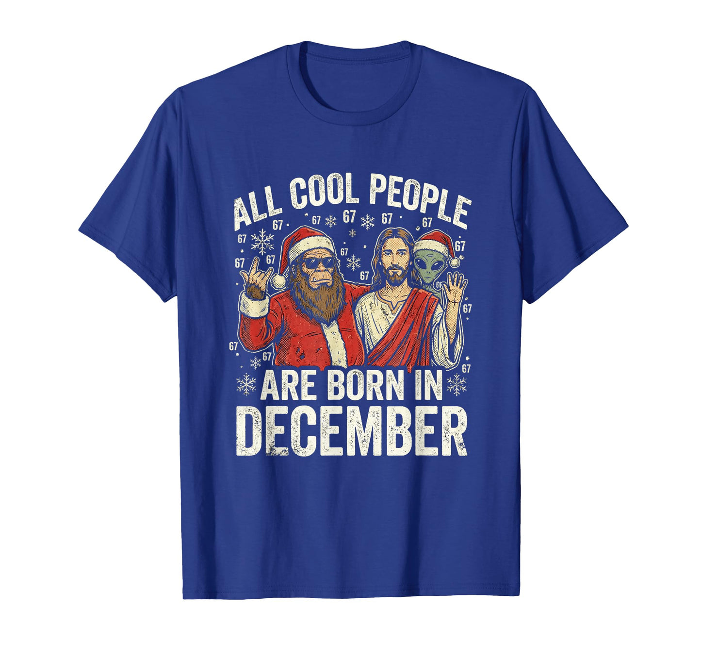Christmas Birthday Humor Funny Jesus Born in December T-Shirt