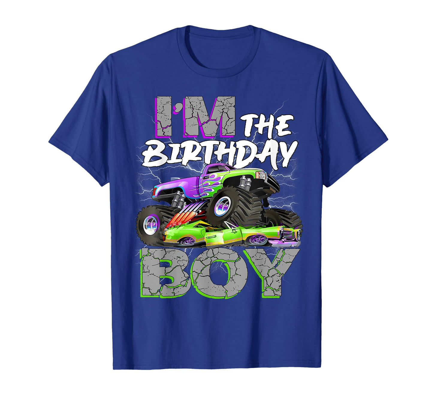I'm The Birthday Boy Monter Truck Family Matching Party T-Shirt