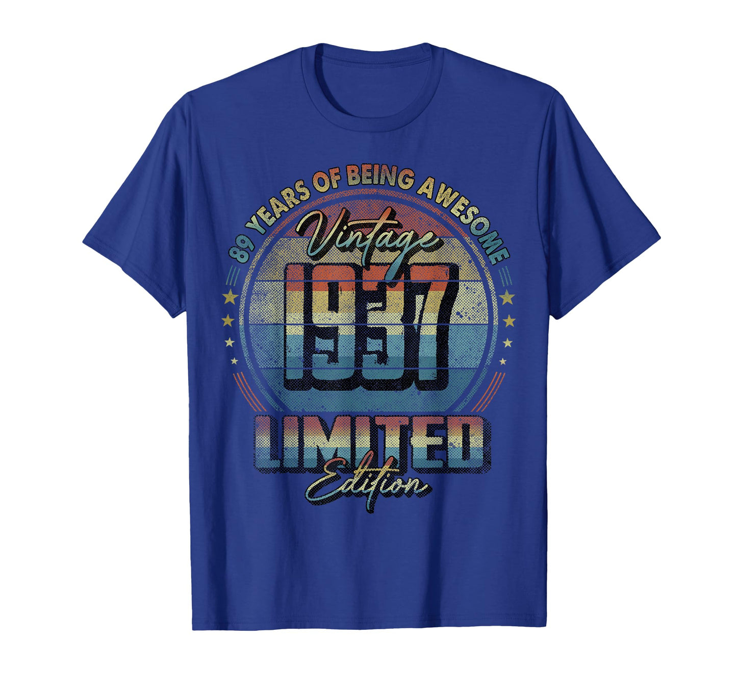 Vintage 1937 Limited Edition Shirt 89 Year Old 89th Birthday T-Shirt