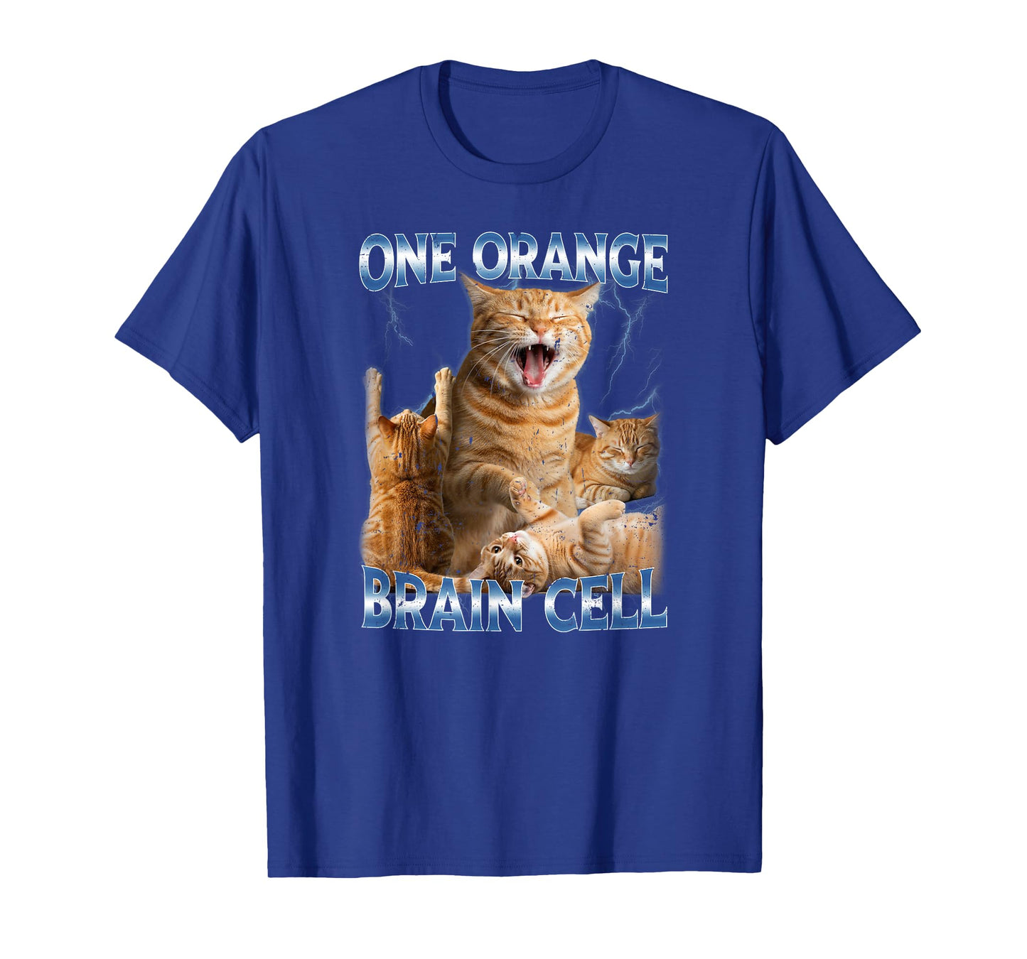 One Orange Brain Cell Funny Cat Meme Quirky Humor T-Shirt