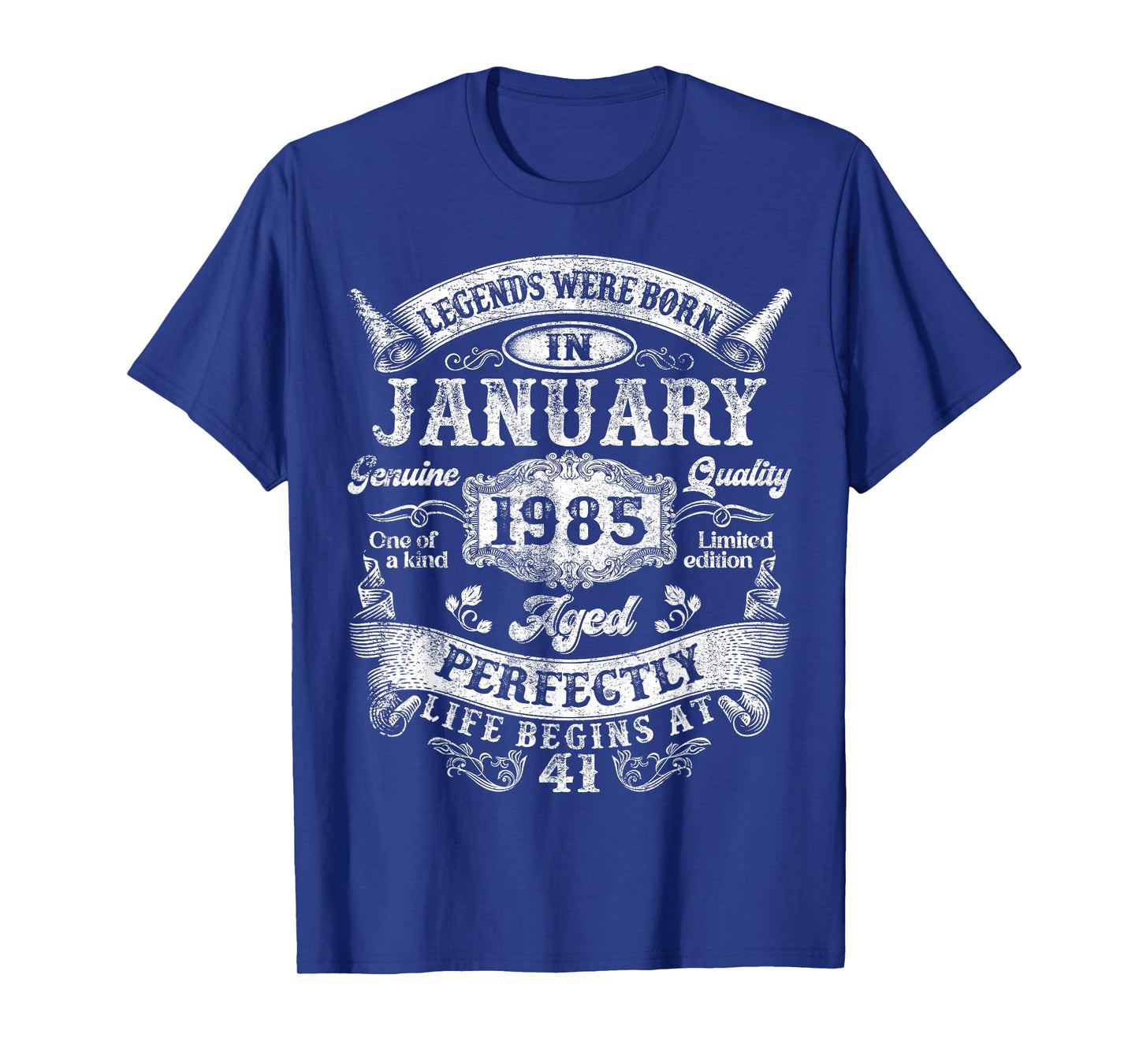 Legends were Born in January 1985 Vintage 41st Birthday Men T-Shirt