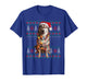 Siberian Husky Dog Christmas Ugly Sweater Dog Lights Xmas T-Shirt