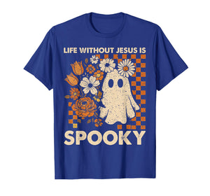 Life Without Jesus is Spooky Floral Christian Halloween T-Shirt