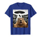 Groundhog Selfie with Alien UFO Humor Men Women Kids T-Shirt