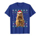Quokka Christmas Lights Ugly Sweater Santa Hat Quokka Xmas T-Shirt