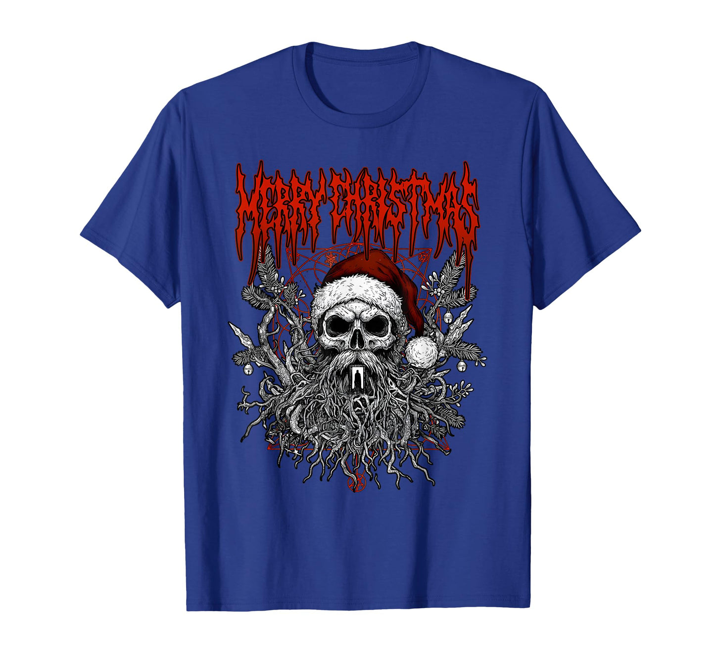 Merry Christmas Heavy Metal Band Death Metal Parody Santa T-Shirt