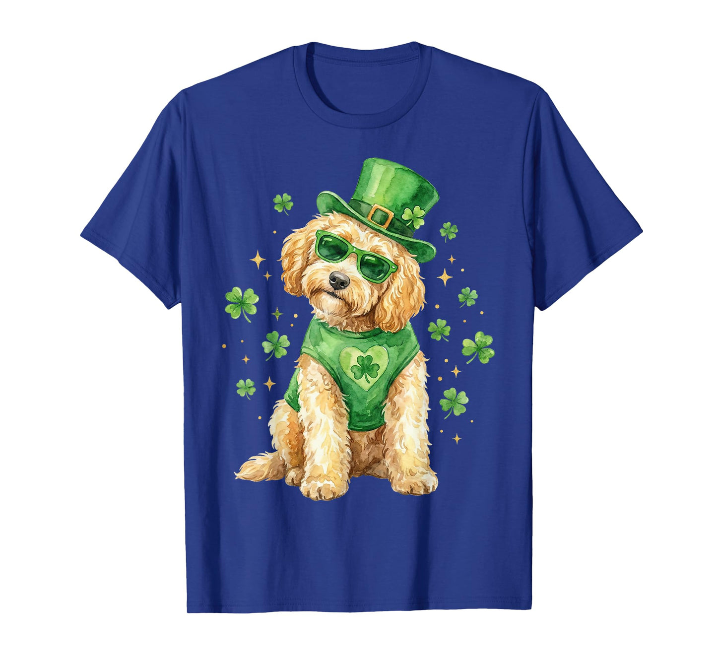 Irish Golden Doodle St Patricks Day Dog Shamrock Saint Patty T-Shirt