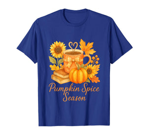 Pumpkin Spice Autumn Season Fall Coffee Design T-Shirt