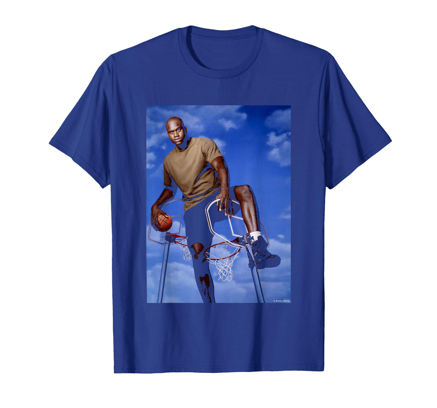 LA Lakers Basketball Shaquille O’Neal NBA by Michael Grecco T-Shirt