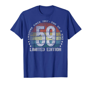 59 Year Old Gifts Vintage 1967 Limited Edition 59th Birthday T-Shirt