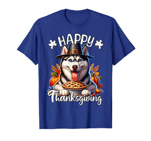 Husky Happy Thanksgiving Husky T-Shirt
