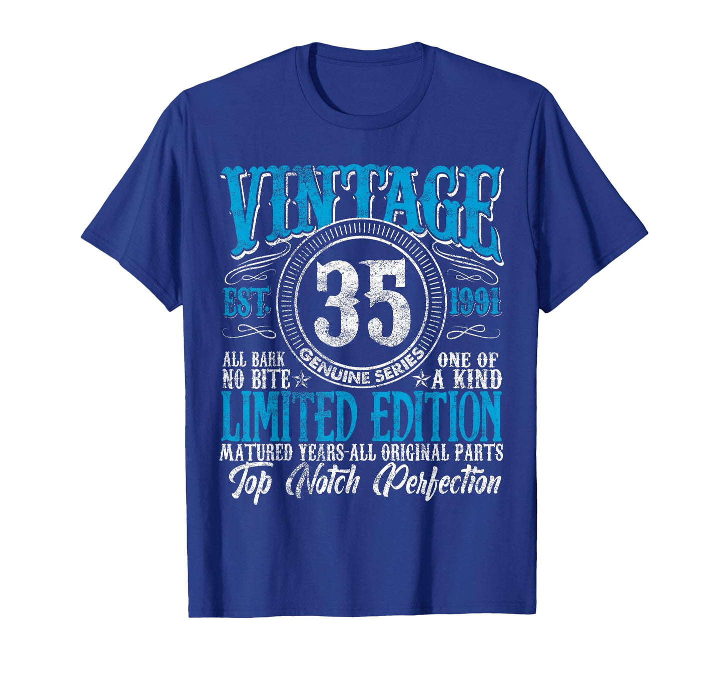 35 Year Old Gifts Vintage 1991 Limited Edition 35th Birthday T-Shirt