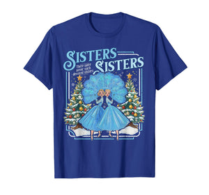 Devoted Sisters White Xmas Merry Christmas Snowflake Holiday T-Shirt