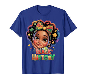 I Am Black History African Girls Toddler Black History Month T-Shirt