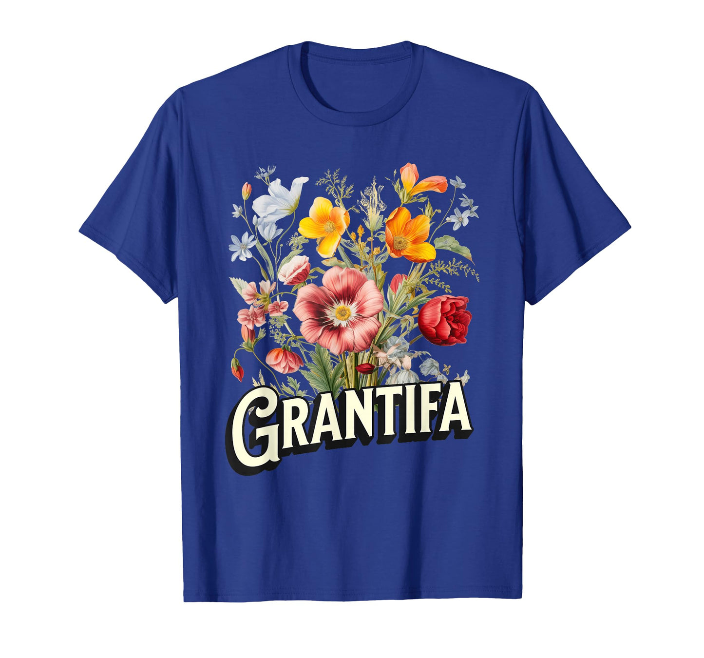 I Am Grantifa Retro Design Grantifa Flowers Vintage Funny T-Shirt