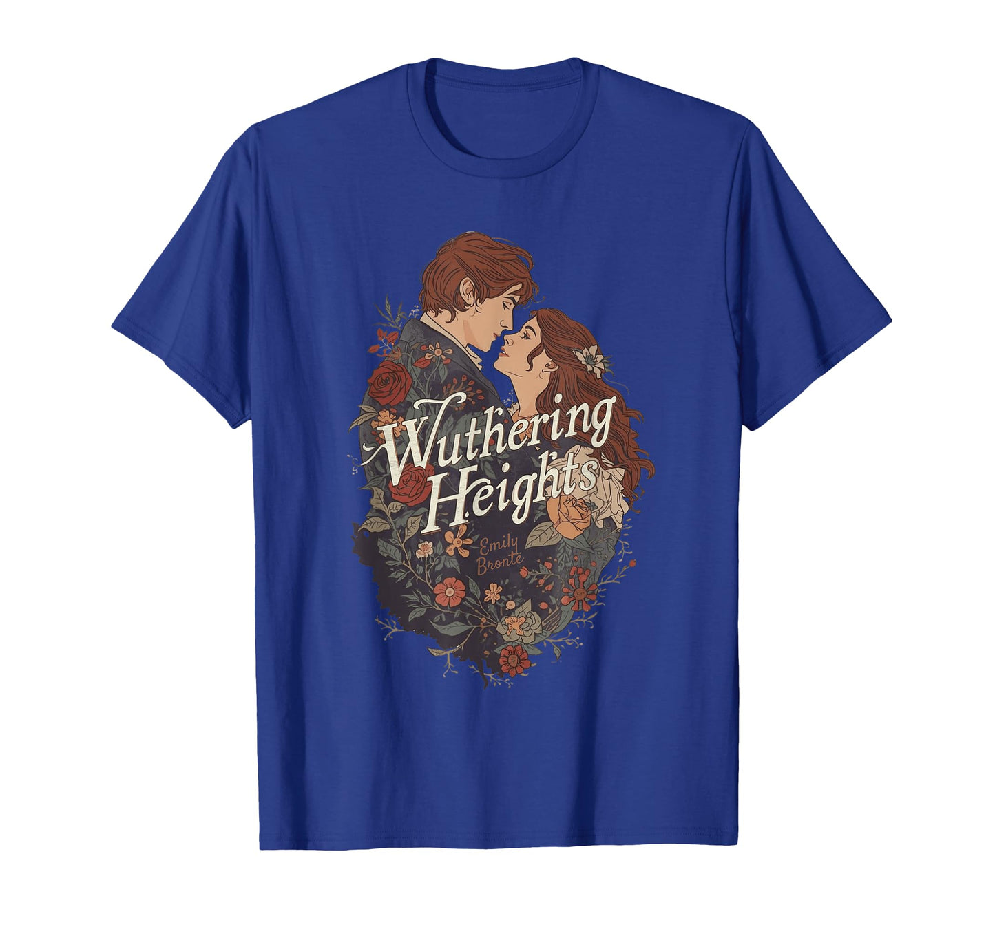 Wuthering Heights, Emily Bronte and Heathcliff Lovers T-Shirt