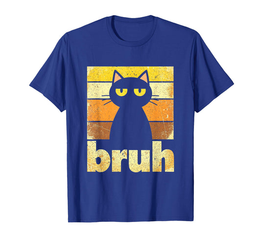 Funny Cat Bruh for Teens Boys Girls Men Women Meme Graphic T-Shirt