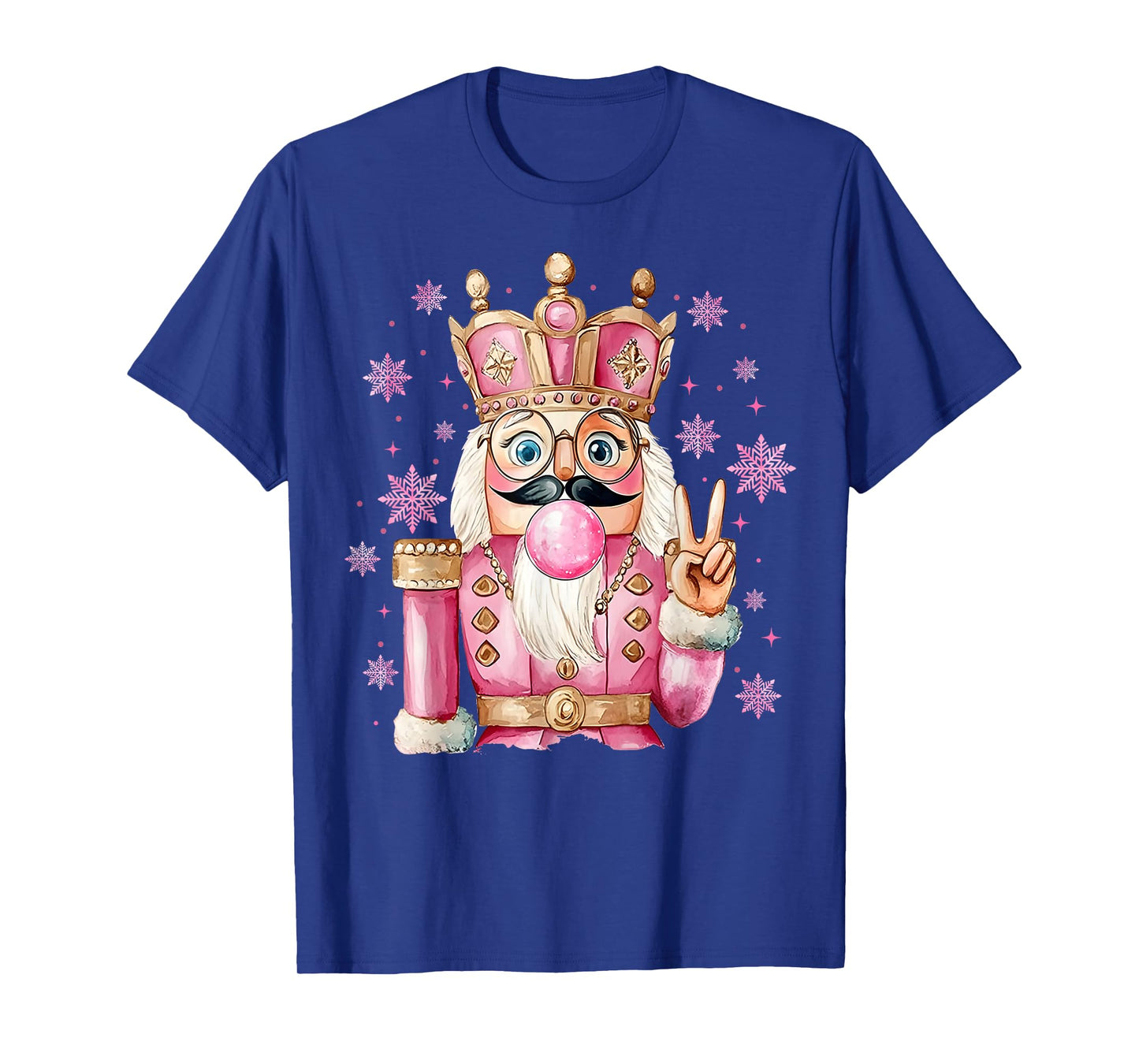 Cute Pink Nutcracker Blowing Bubble Christmas Girly Pajamas T-Shirt
