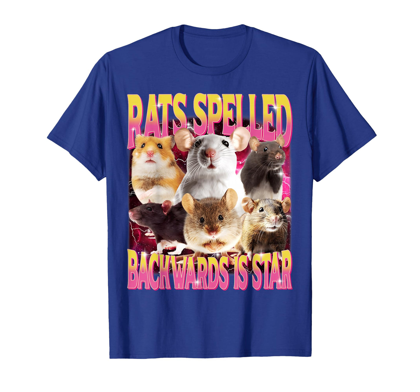Rats Spelled Backwards is Star Funny Gen Z Humor Rat Meme T-Shirt