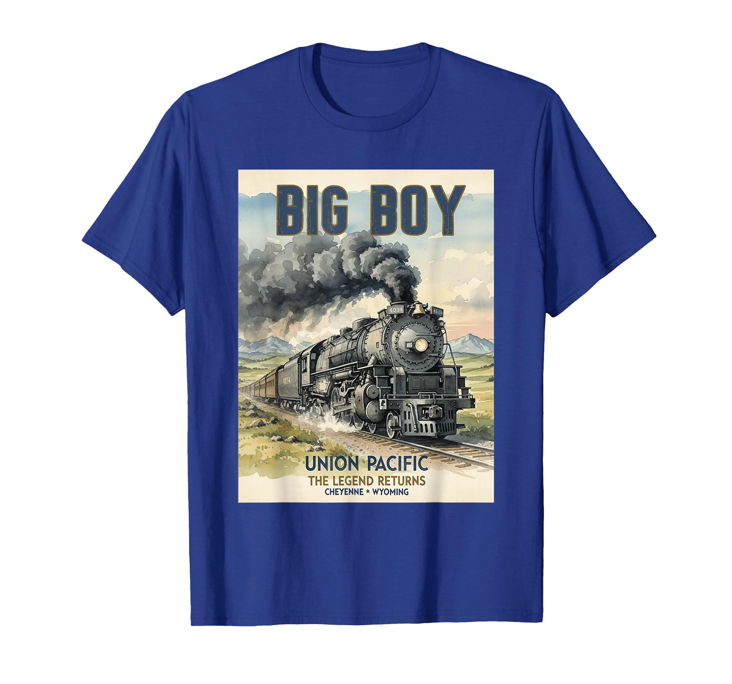 Big Boys Union Pacific Legend Comes Back Cheyenne Train T-Shirt