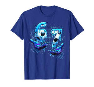Soccer 67 Kids Ice Cream Drip Funny Six Seven Hands Meme 6 7 T-Shirt