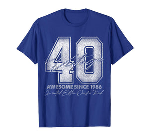 40 Year Old Gifts Vintage 1986 Limited Edition 40th Birthday T-Shirt