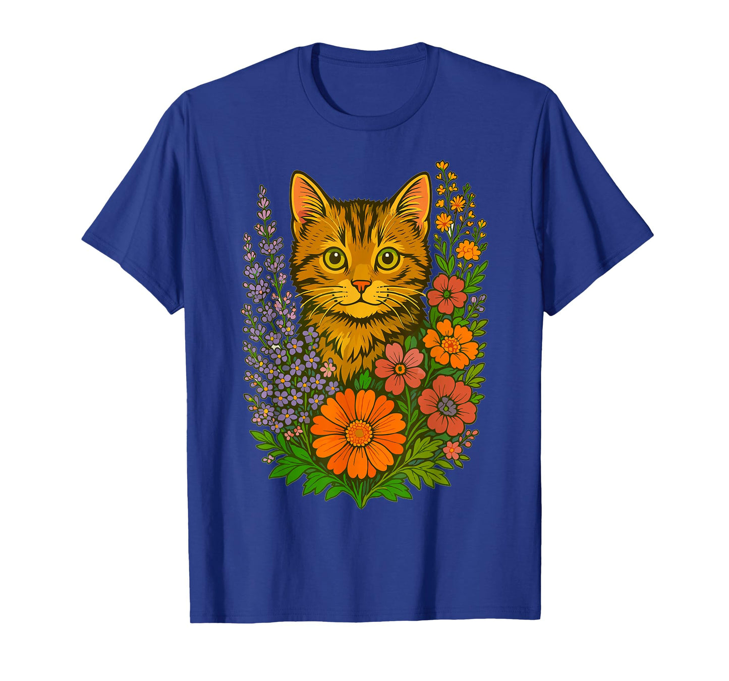 Floral Cat T-Shirt