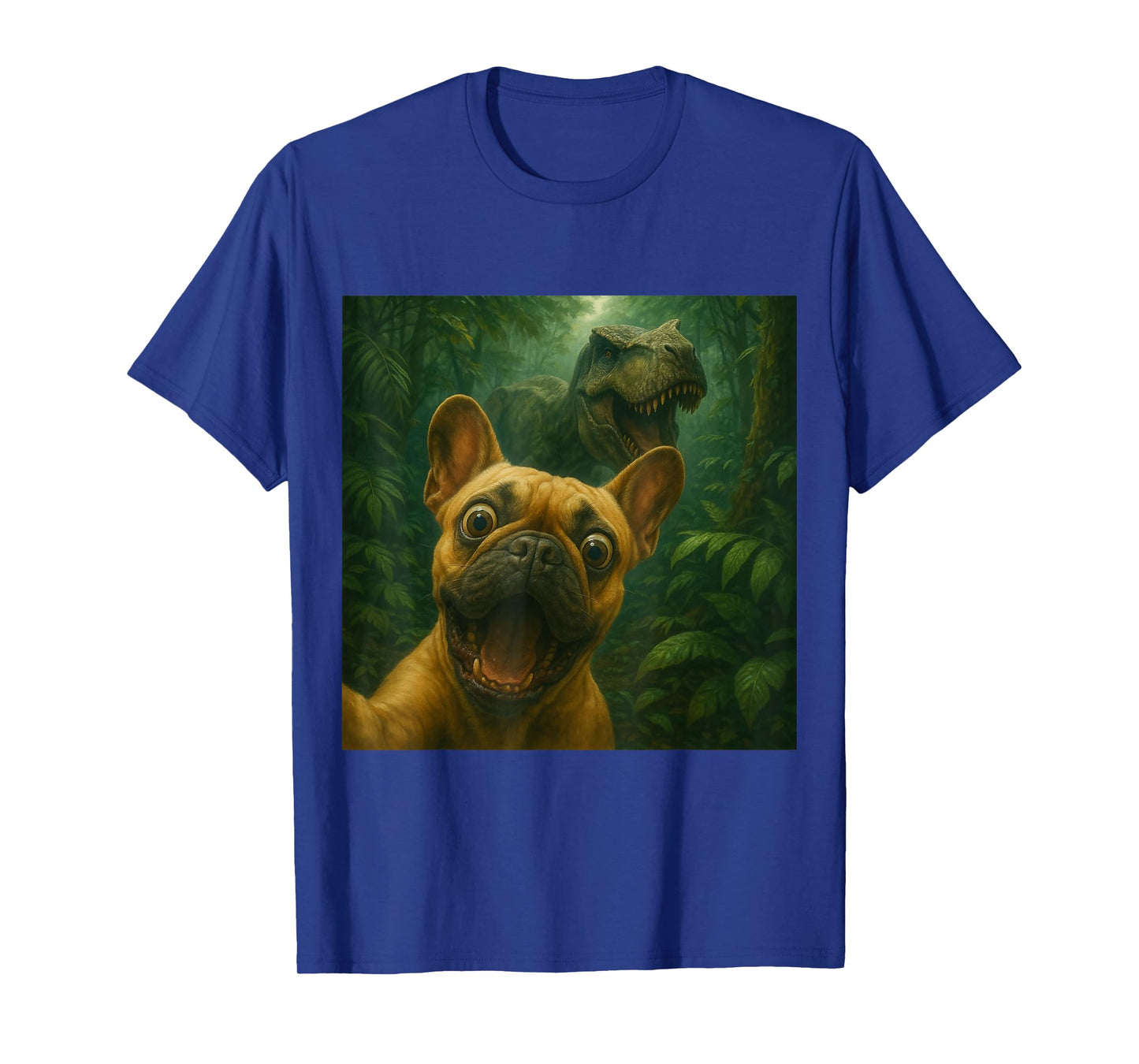Frenchie T-Rex Dinosaur Funny Dog T-Shirt