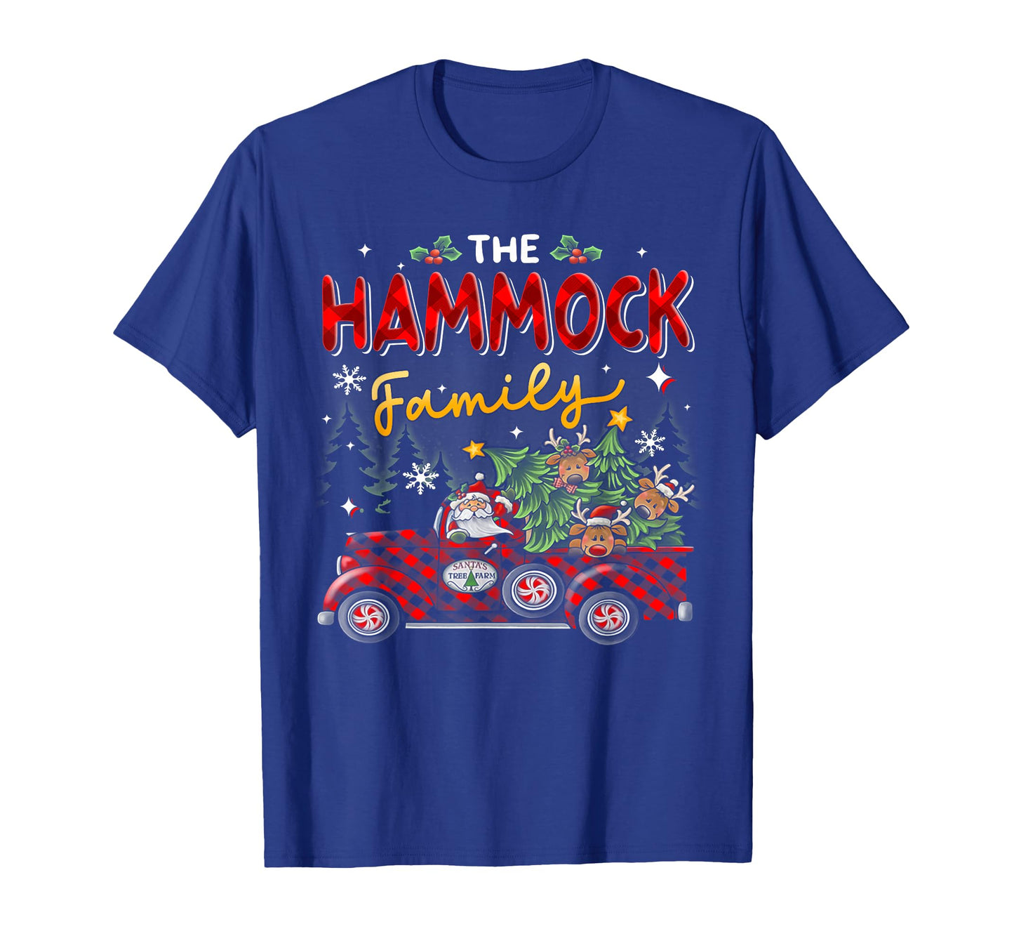 The Hammock Family Christmas Matching Pajamas Group Gift T-Shirt